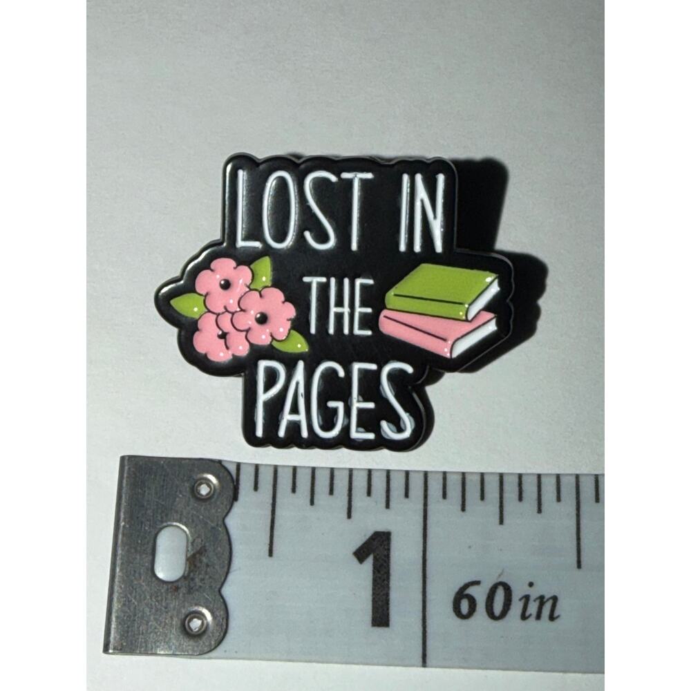 Lost in the Pages Book Pin Brooch